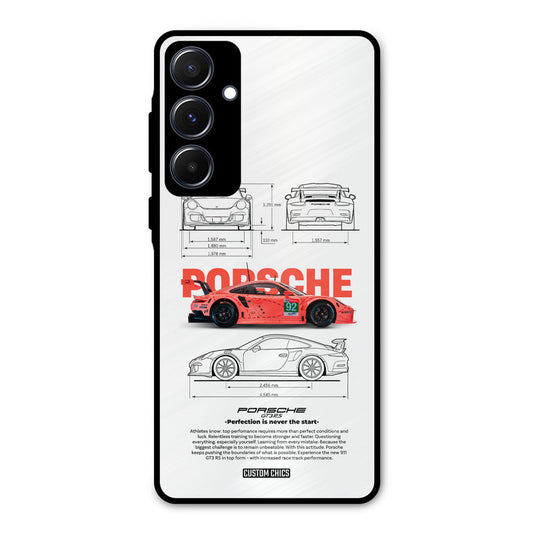 Orabge Porche Samsung Galaxy A55 5G Mobile Back Cover - Car&Bike PrintShield Case