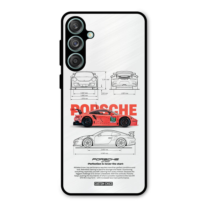Orabge Porche Samsung Galaxy M55 5G Mobile Back Cover - Car&Bike PrintShield Case