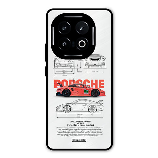Orabge Porche iQOO 13 Mobile Back Cover - Car&Bike PrintShield Case