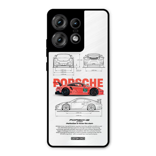 Orabge Porche Motorola Edge 50 Pro Mobile Back Cover - Car&Bike PrintShield Case