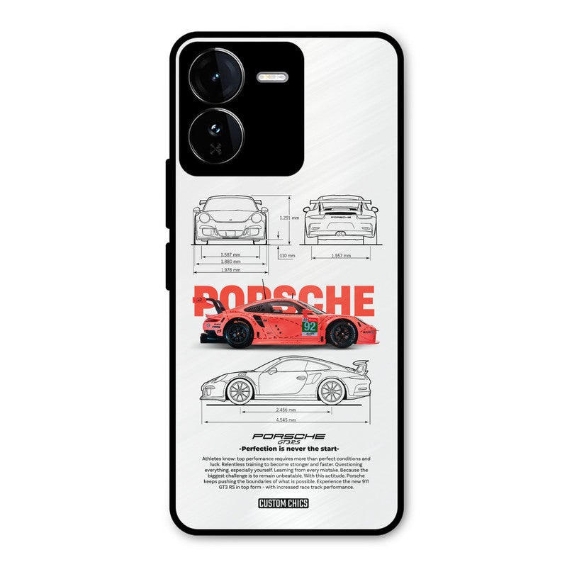 Orabge Porche iQOO Z9 Mobile Back Cover - Car&Bike PrintShield Case