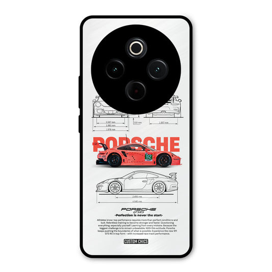Orabge Porche iQoo Z10 Mobile Back Cover - Car&Bike PrintShield Case