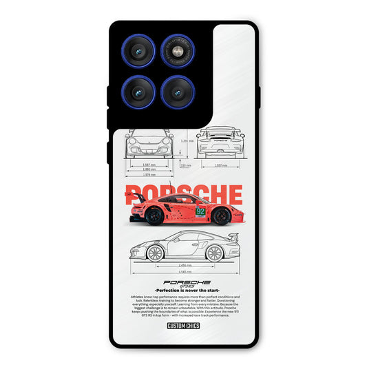Orabge Porche Motorola Edge 60 Pro Mobile Back Cover - Car&Bike PrintShield Case