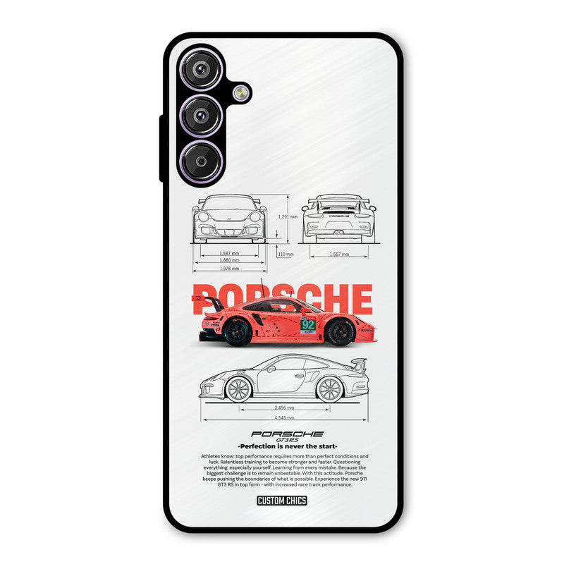 Orabge Porche Samsung Galaxy F15 Mobile Back Cover - Car&Bike PrintShield Case