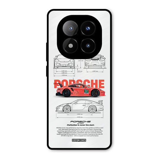 Orabge Porche Redmi Note 14 Pro Plus 5G Mobile Back Cover - Car&Bike PrintShield Case