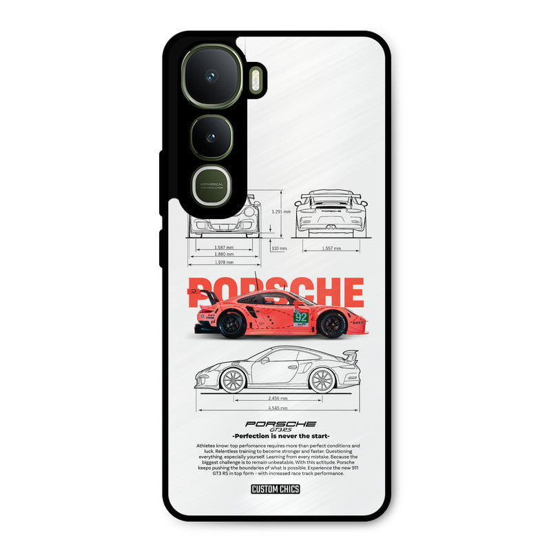 Orabge Porche Vivo Y400 Mobile Back Cover - Car&Bike PrintShield Case