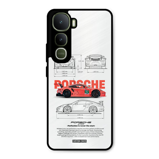 Orabge Porche Vivo Y400 Mobile Back Cover - Car&Bike PrintShield Case