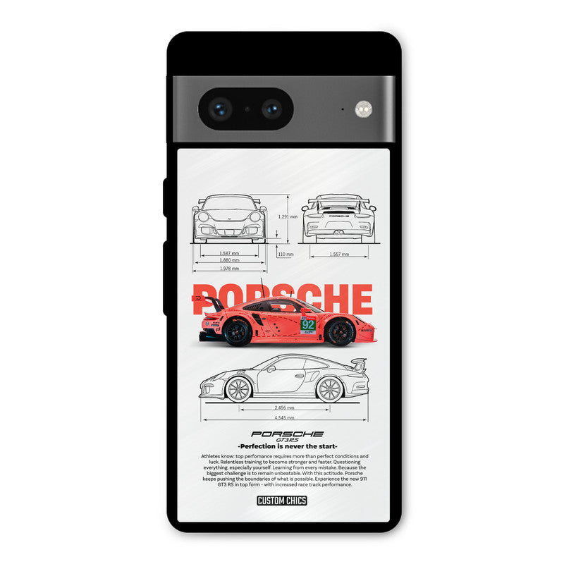 Orabge Porche Google Pixel 7 Mobile Back Cover - Car&Bike PrintShield Case
