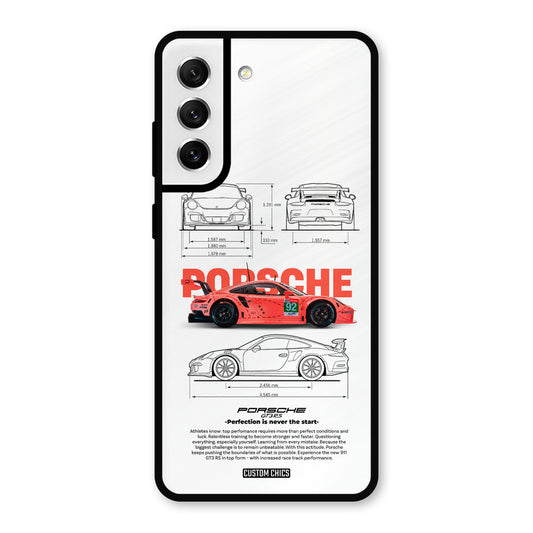 Orabge Porche Samsung Galaxy S21 FE 5G Mobile Back Cover - Car&Bike PrintShield Case
