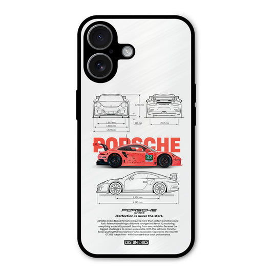 Orabge Porche iPhone 17 Mobile Back Cover - Car&Bike PrintShield Case