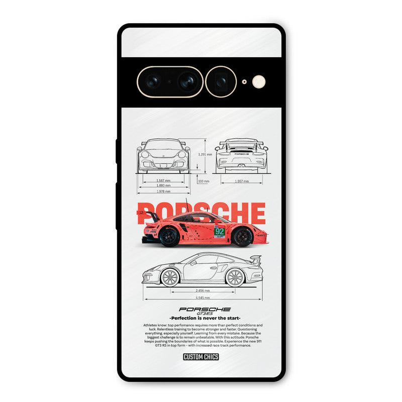Orabge Porche Google Pixel 7 Pro Mobile Back Cover - Car&Bike PrintShield Case