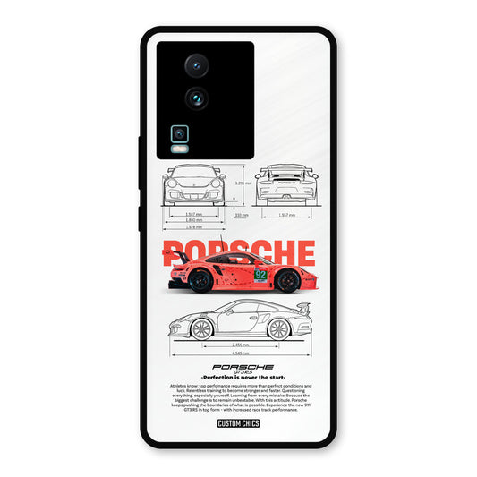Orabge Porche IQOO Neo 7 Mobile Back Cover - Car&Bike PrintShield Case