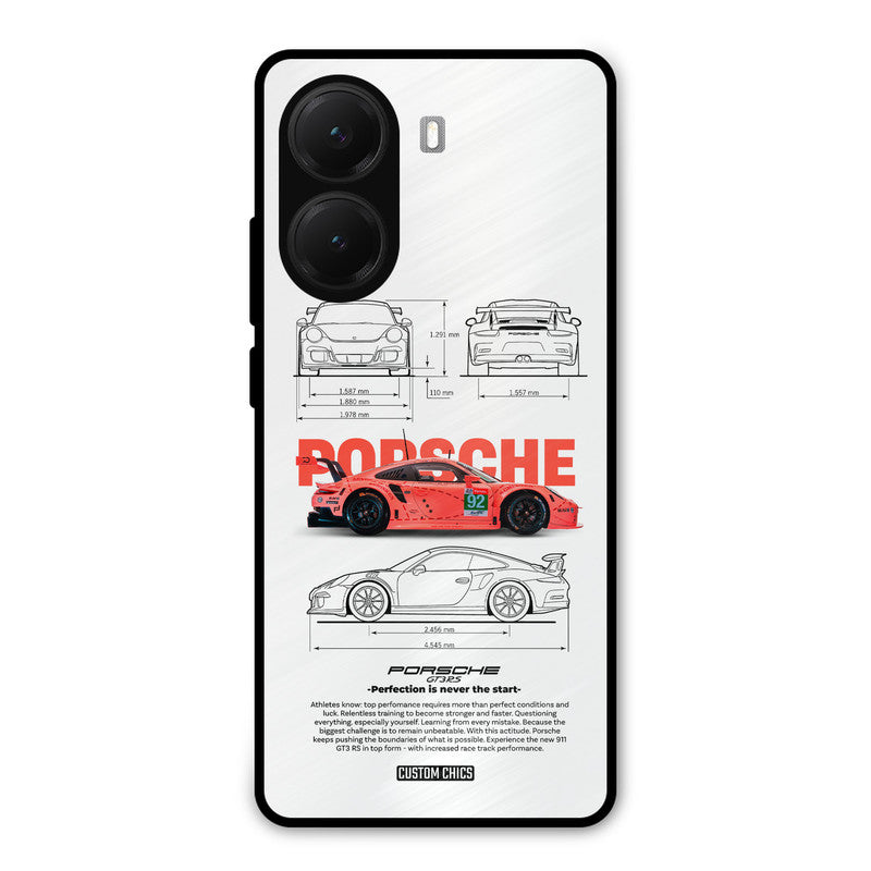 Orabge Porche Poco X7 Pro Mobile Back Cover - Car&Bike PrintShield Case
