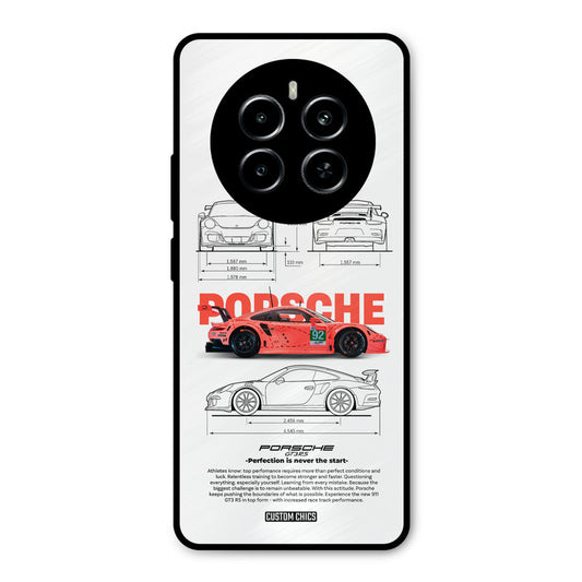 Orabge Porche Realme P1 5G Mobile Back Cover - Car&Bike PrintShield Case