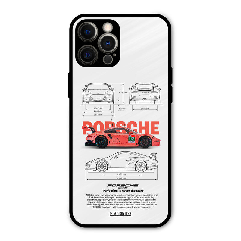 Orabge Porche iPhone 12 Pro Max Mobile Back Cover - Car&Bike PrintShield Case