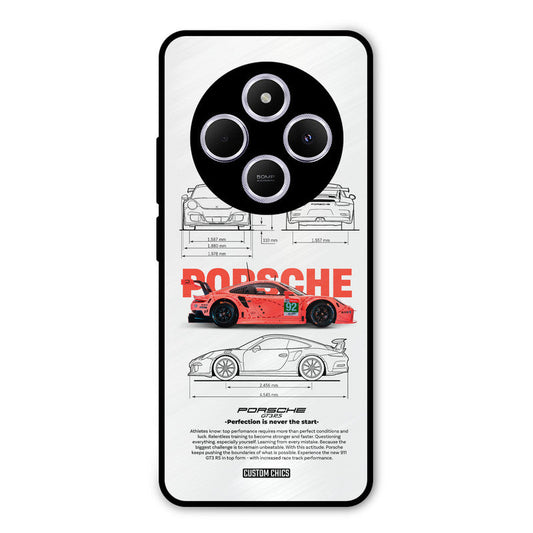 Orabge Porche Poco M7 Mobile Back Cover - Car&Bike PrintShield Case