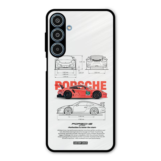 Orabge Porche Samsung Galaxy M35 5G Mobile Back Cover - Car&Bike PrintShield Case