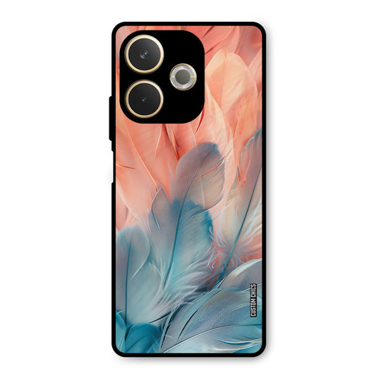 Orange Blue Feather Oppo A5 Pro Mobile Back Cover - Aesthetic PrintShield Case