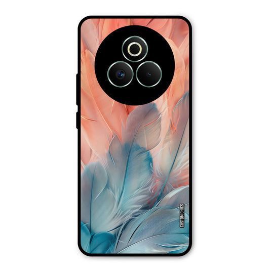 Orange Blue Feather Realme P3 Pro 5G Mobile Back Cover - Aesthetic PrintShield Case