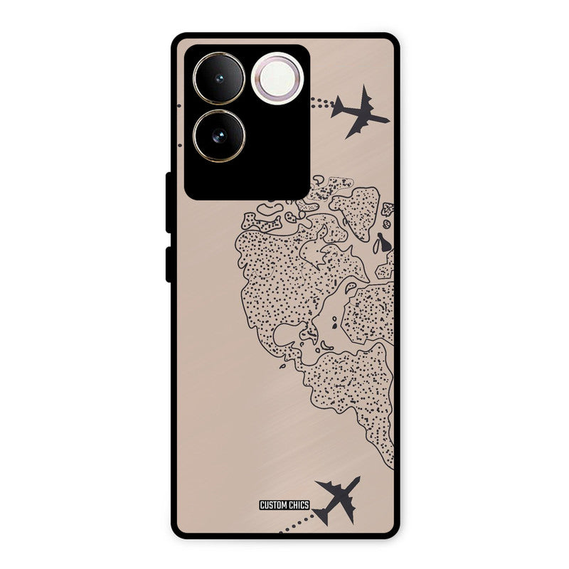 Other Half map Vivo T2 Pro Mobile Back Cover - Cute PrintShield Case