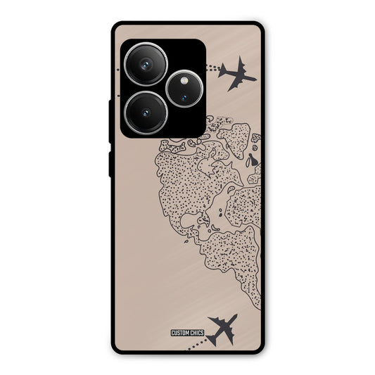 Other Half map Realme GT 6 Mobile Back Cover - Cute PrintShield Case