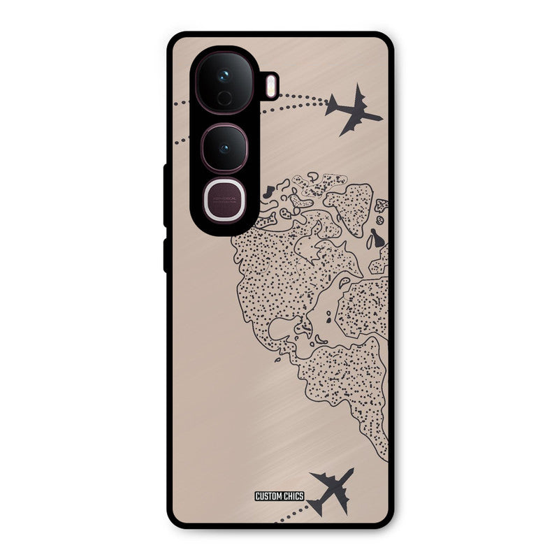 Other Half map Vivo Y400 Pro Mobile Back Cover - Cute PrintShield Case