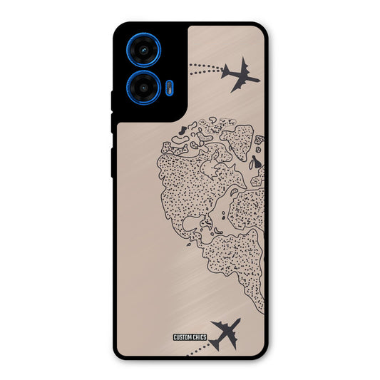 Other Half map Moto G45 Mobile Back Cover - Cute PrintShield Case