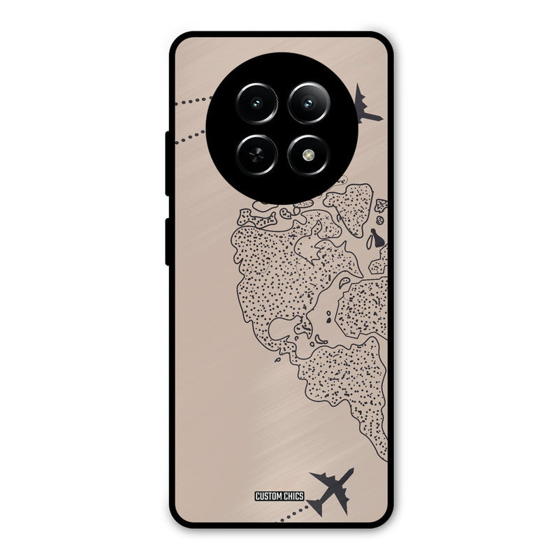 Other Half map Realme Narzo N65 Mobile Back Cover - Cute PrintShield Case