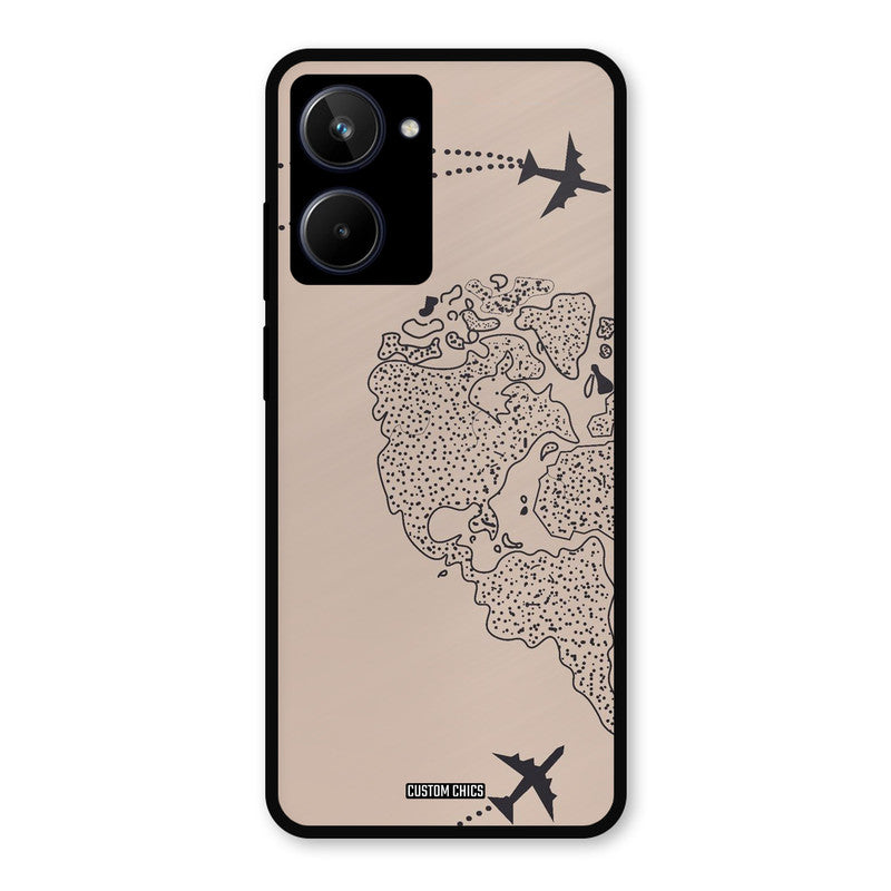Other Half map Realme 10 Mobile Back Cover - Cute PrintShield Case
