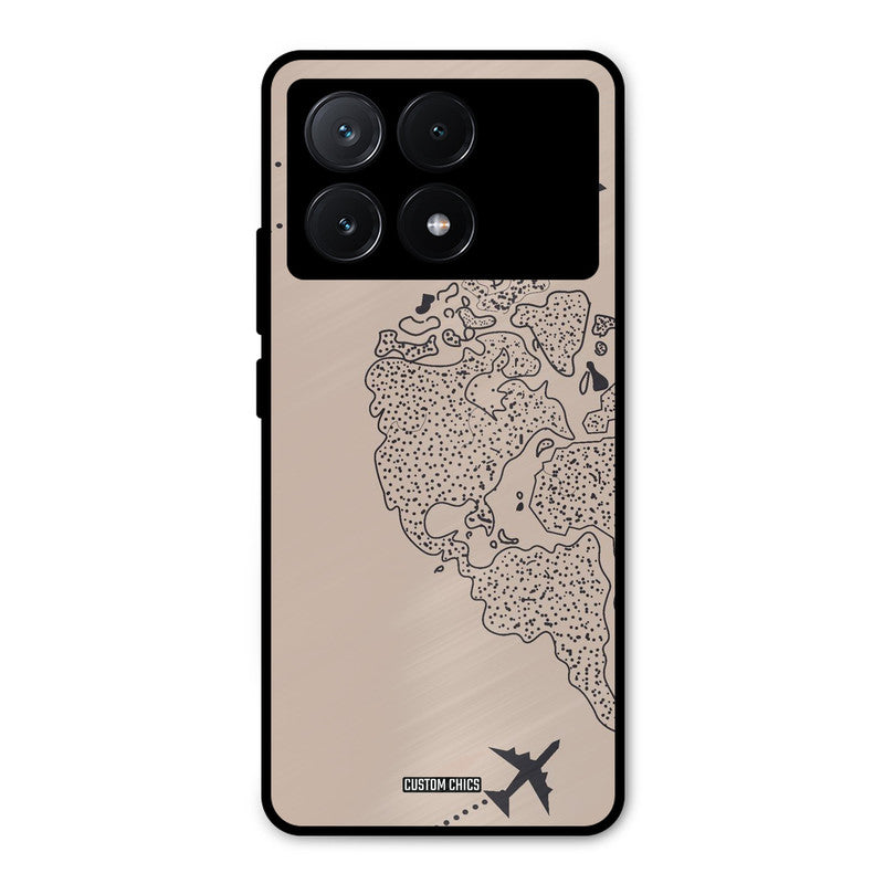 Other Half map Poco X6 Pro Mobile Back Cover - Cute PrintShield Case