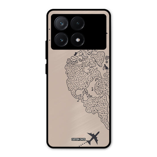 Other Half map Poco X6 Pro Mobile Back Cover - Cute PrintShield Case