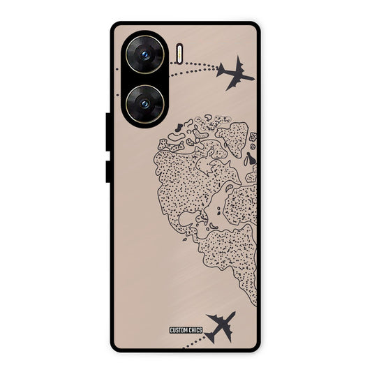 Other Half map Vivo V29e Mobile Back Cover - Cute PrintShield Case