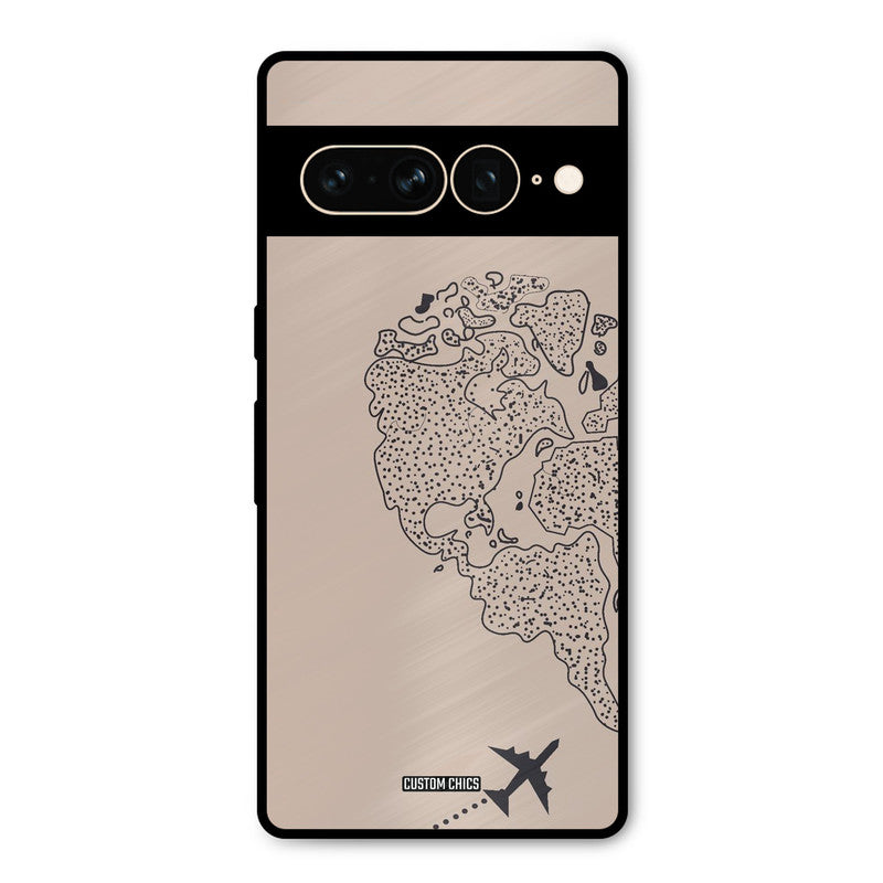 Other Half map Google Pixel 7 Pro Mobile Back Cover - Cute PrintShield Case