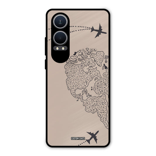Other Half map Oneplus Nord CE4 Lite Mobile Back Cover - Cute PrintShield Case