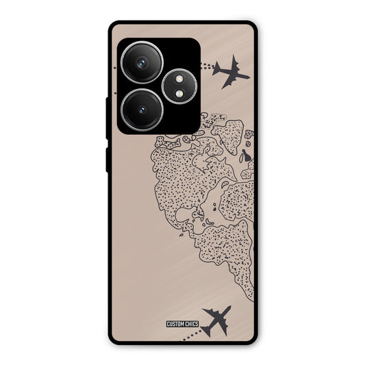 Other Half map Realme GT 6T Mobile Back Cover - Cute PrintShield Case