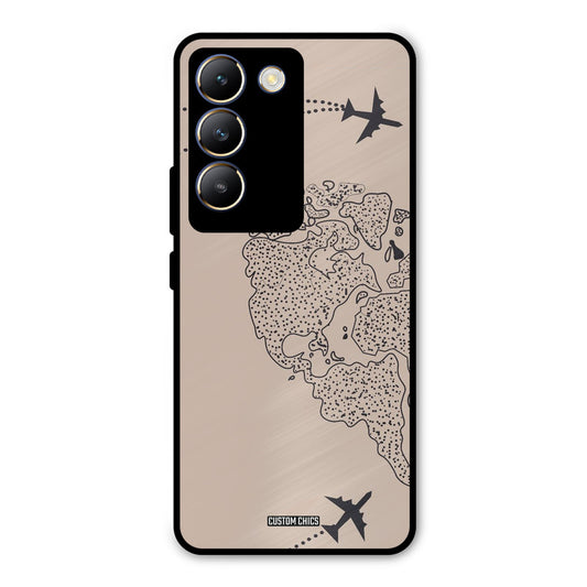 Other Half map Vivo Y200e Mobile Back Cover - Cute PrintShield Case