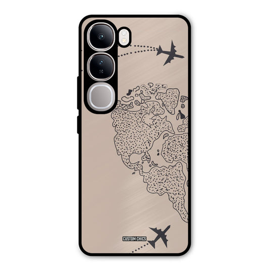 Other Half map Vivo Y300 Mobile Back Cover - Cute PrintShield Case