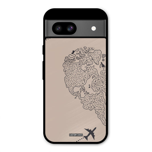 Other Half map Google Pixel 8a Mobile Back Cover - Cute PrintShield Case