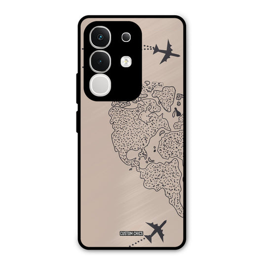 Other Half map Vivo T4x Mobile Back Cover - Cute PrintShield Case
