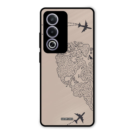 Other Half map Oppo A3 Pro Mobile Back Cover - Cute PrintShield Case