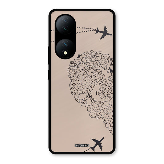 Other Half map Vivo Y100 Mobile Back Cover - Cute PrintShield Case