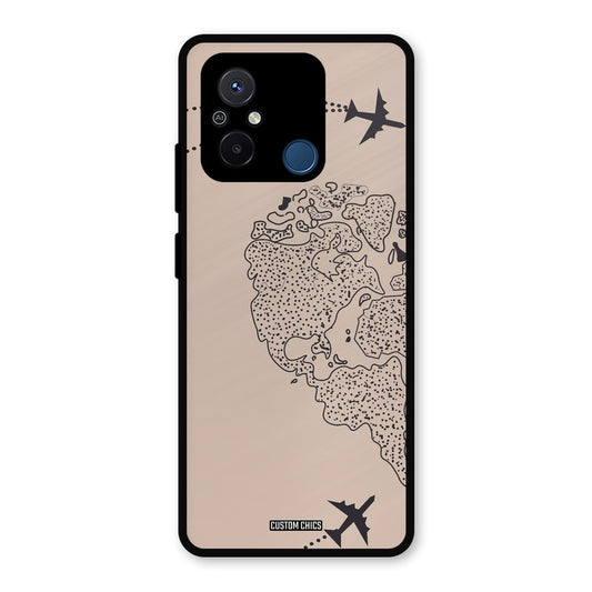 Other Half map Redmi 12c Mobile Back Cover - Cute PrintShield Case