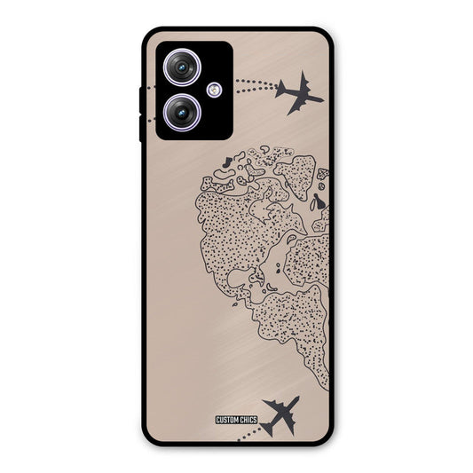 Other Half map Moto G54 Mobile Back Cover - Cute PrintShield Case