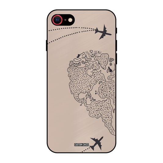 Other Half map iPhone SE 2020 Mobile Back Cover - Cute PrintShield Case