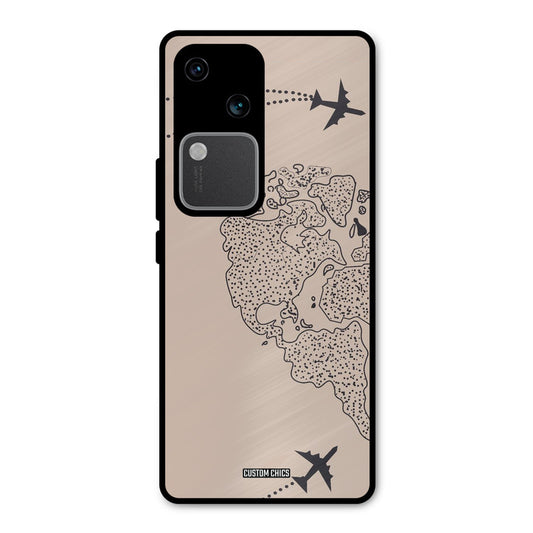Other Half map Vivo V30 Mobile Back Cover - Cute PrintShield Case