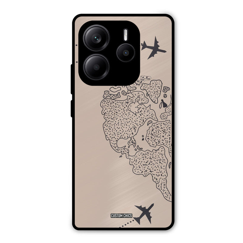 Other Half map Redmi Note 14 Mobile Back Cover - Cute PrintShield Case