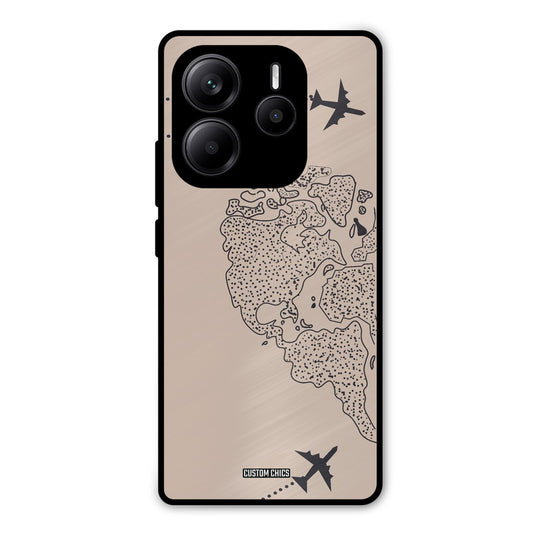 Other Half map Redmi Note 14 Mobile Back Cover - Cute PrintShield Case