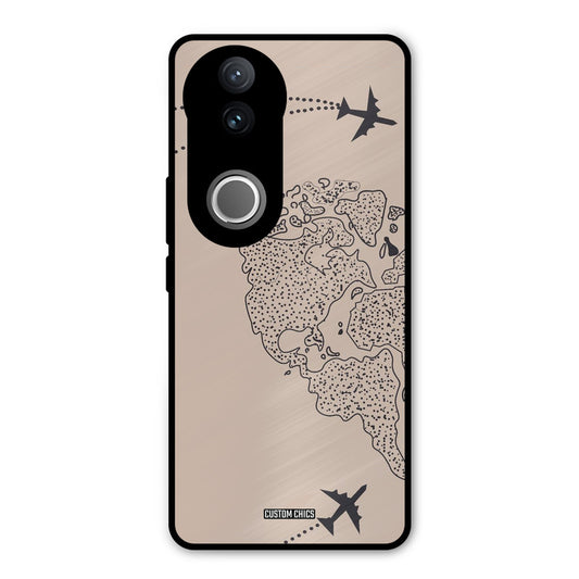 Other Half map Vivo V50 Mobile Back Cover - Cute PrintShield Case