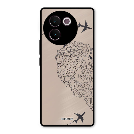 Other Half map Vivo V30e Mobile Back Cover - Cute PrintShield Case