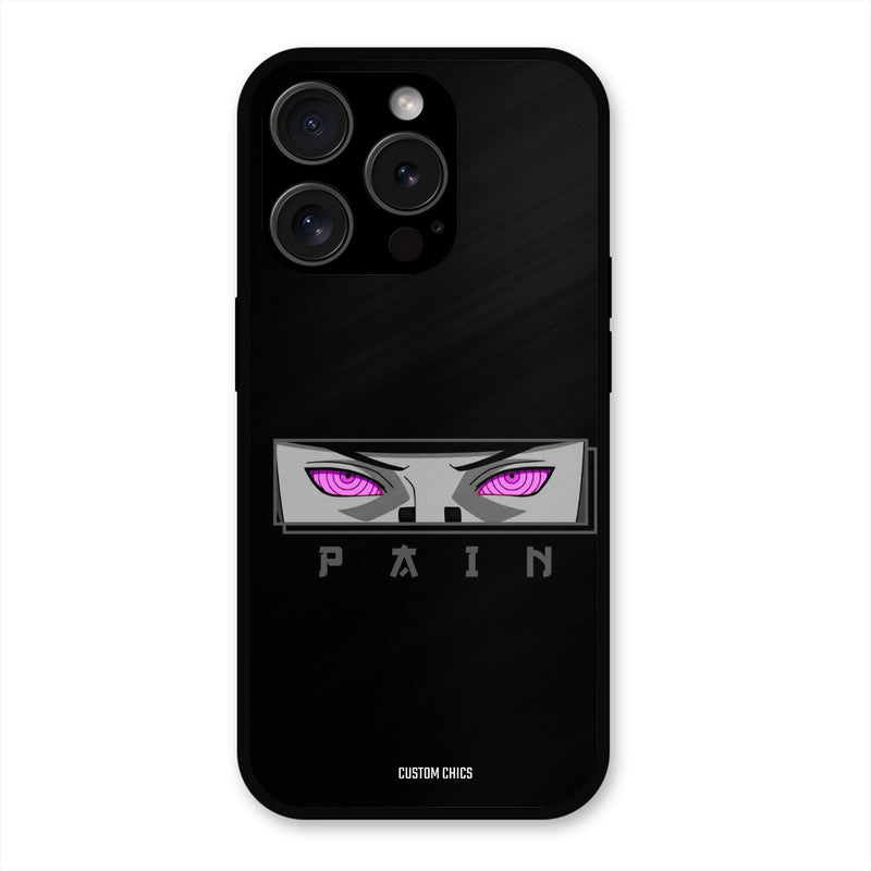 Pain Eyes iPhone 15 Pro Mobile Back Cover - Anime PrintShield Case